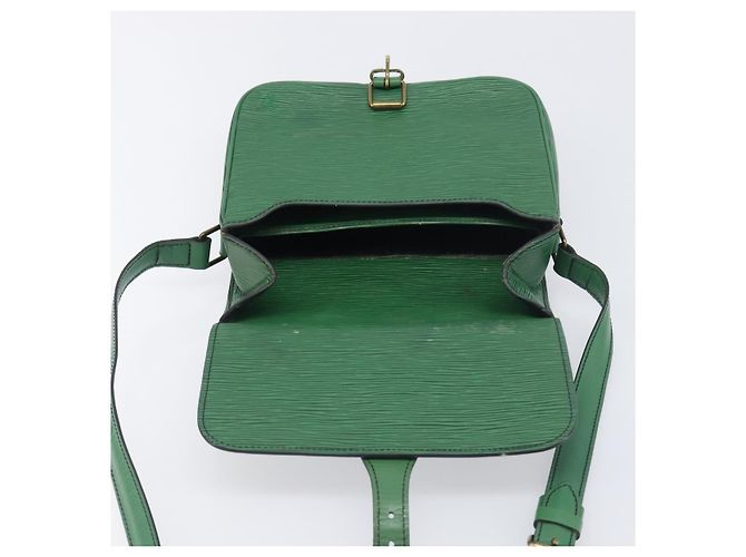 Borsa a tracolla LOUIS VUITTON Epi Cartouchiere MM Verde M52244 LV Auth 198910 - vista 20