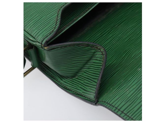 Borsa a tracolla LOUIS VUITTON Epi Cartouchiere MM Verde M52244 LV Auth 198910 - vista 21