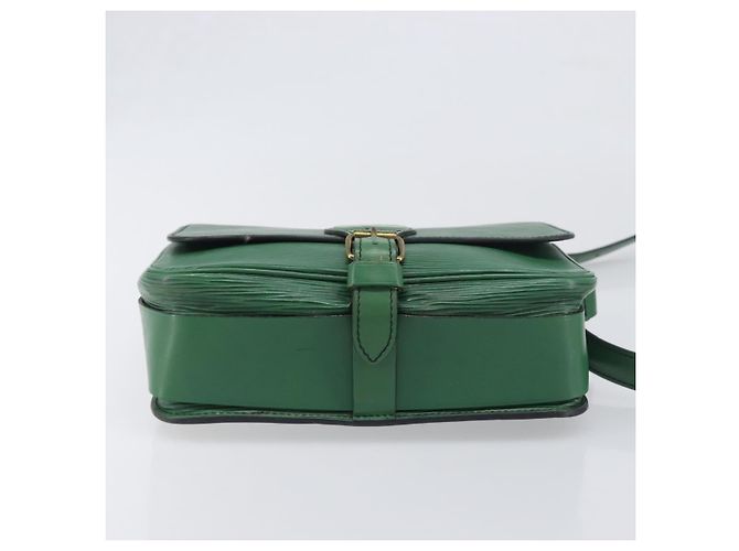 Borsa a tracolla LOUIS VUITTON Epi Cartouchiere MM Verde M52244 LV Auth 198910 - vista 5
