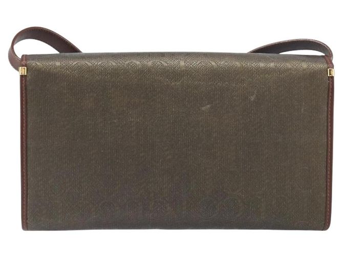 Borsa a tracolla GUCCI Canvas Khaki Gold 004 084 0289 Auth BA15104 D'oro Cachi - vista 2