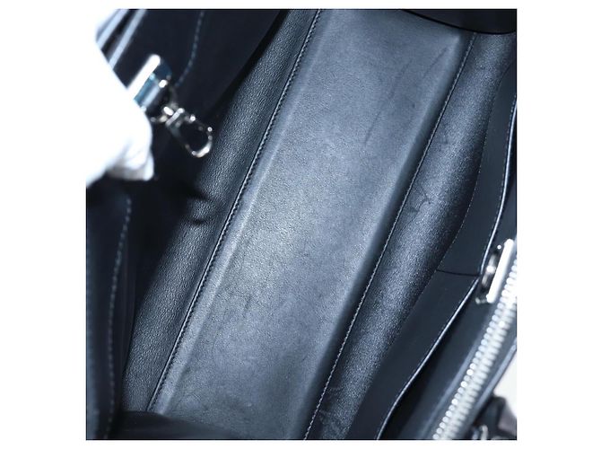 Borsa a mano LOUIS VUITTON City Steamer MM in pelle nera e argento LV Auth 195902SM Nero - vista 10
