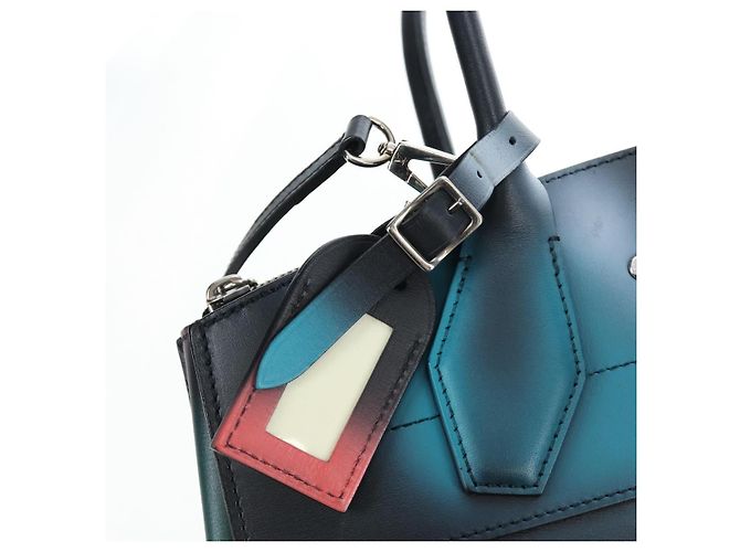 Borsa a mano LOUIS VUITTON City Steamer MM in pelle nera e argento LV Auth 195902SM Nero - vista 23
