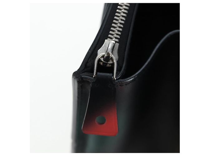 Borsa a mano LOUIS VUITTON City Steamer MM in pelle nera e argento LV Auth 195902SM Nero - vista 29