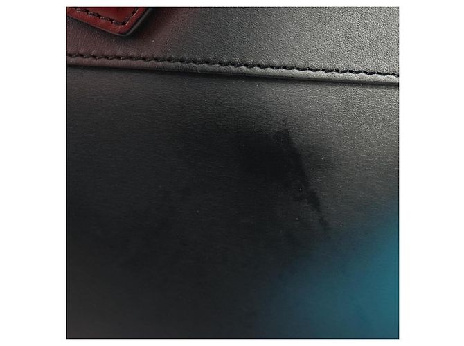 Borsa a mano LOUIS VUITTON City Steamer MM in pelle nera e argento LV Auth 195902SM Nero - vista 3
