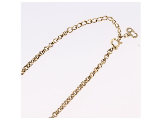 Collana Christian Dior Metallo Tono Oro Auth 197923 - vista 11