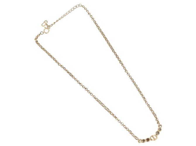 Collana Christian Dior Metallo Tono Oro Auth 197923 - vista 2