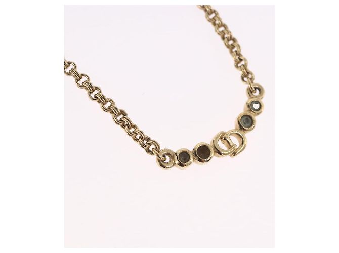 Collana Christian Dior Metallo Tono Oro Auth 197923 - vista 3