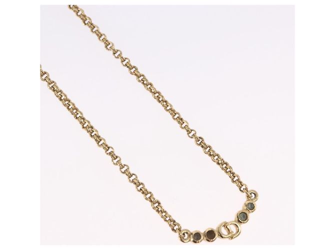 Collana Christian Dior Metallo Tono Oro Auth 197923 - vista 4