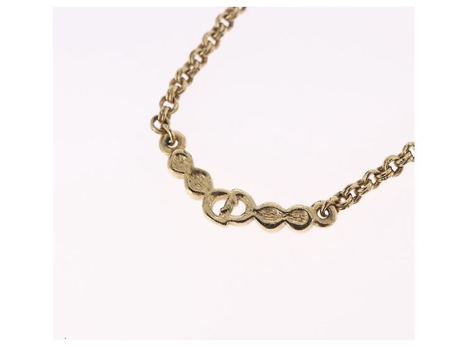 Collana Christian Dior Metallo Tono Oro Auth 197923 - vista 8
