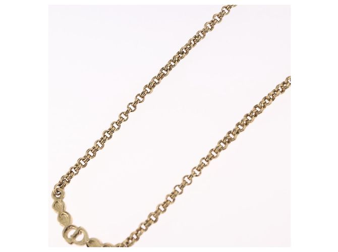 Collana Christian Dior Metallo Tono Oro Auth 197923 - vista 9