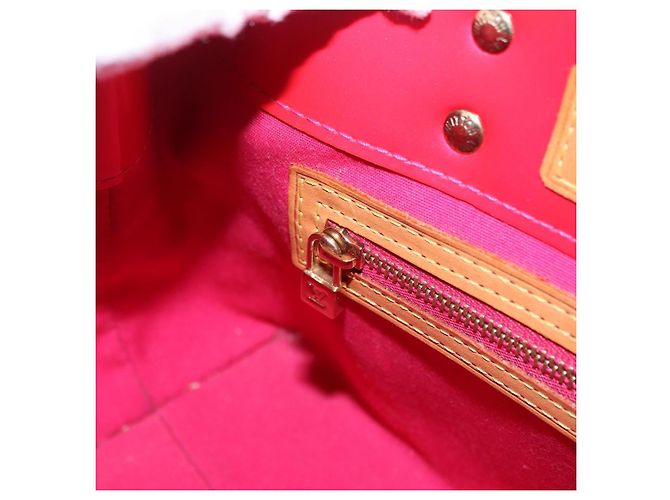 Borsa a mano LOUIS VUITTON Monogram Vernis Reade PM Fuchsia Pink M91221 Auth 198550A Rosa Fuschia - vista 23