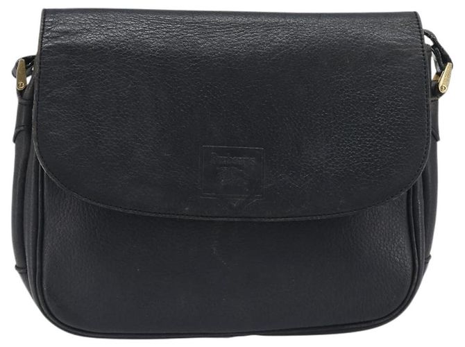 Borsa a tracolla Burberrys in pelle nera e oro Auth ep15651 Nero - vista 13