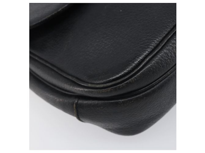 Borsa a tracolla Burberrys in pelle nera e oro Auth ep15651 Nero - vista 15