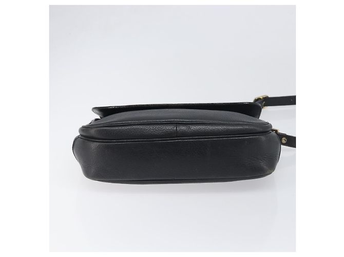 Borsa a tracolla Burberrys in pelle nera e oro Auth ep15651 Nero - vista 5