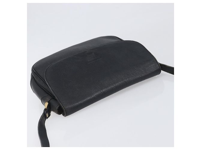 Borsa a tracolla Burberrys in pelle nera e oro Auth ep15651 Nero - vista 6