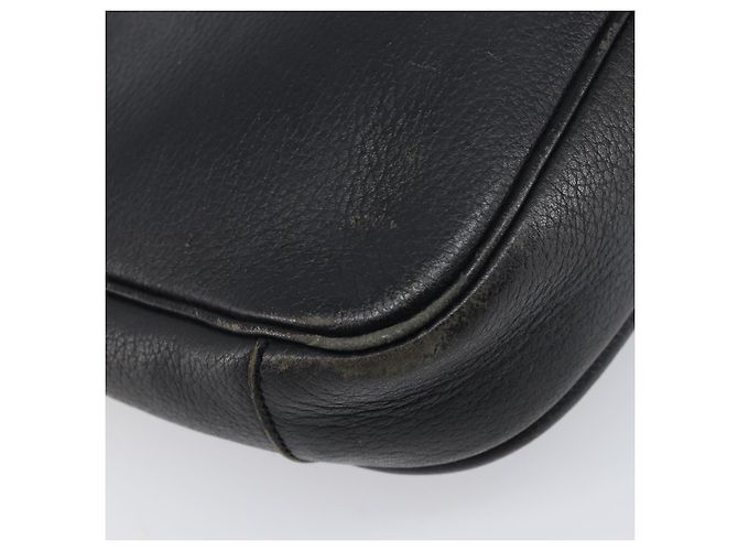 Borsa a tracolla Burberrys in pelle nera e oro Auth ep15651 Nero - vista 9