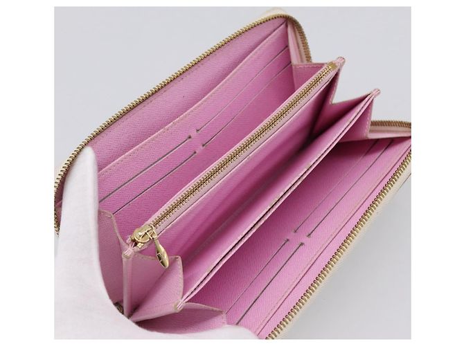 LOUIS VUITTON Monogram Multicolor Zippy Wallet White M60241 LV Auth BA15336 Bianco - vista 9