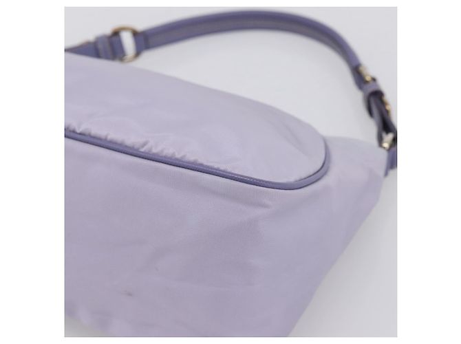 Borsa a tracolla PRADA Nylon Lavende Silver Auth 199116A Argento Lavanda - vista 15