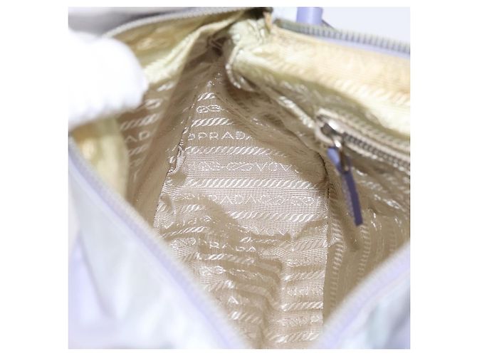 Borsa a tracolla PRADA Nylon Lavende Silver Auth 199116A Argento Lavanda - vista 20
