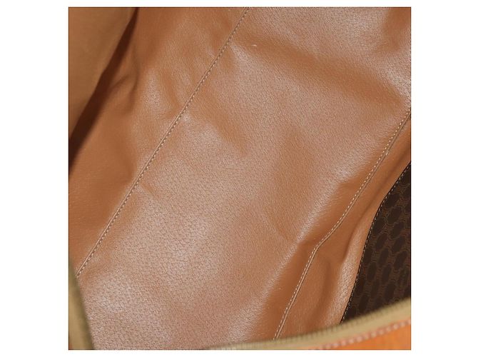 Céline Borsa Boston CELINE Macadam Canvas PVC Leather Brown Gold Auth BA15139 Marrone D'oro - vista 11