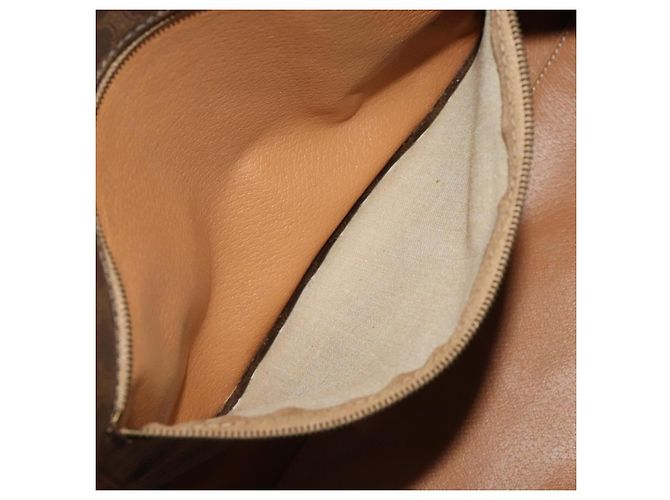 Céline Borsa Boston CELINE Macadam Canvas PVC Leather Brown Gold Auth BA15139 Marrone D'oro - vista 26