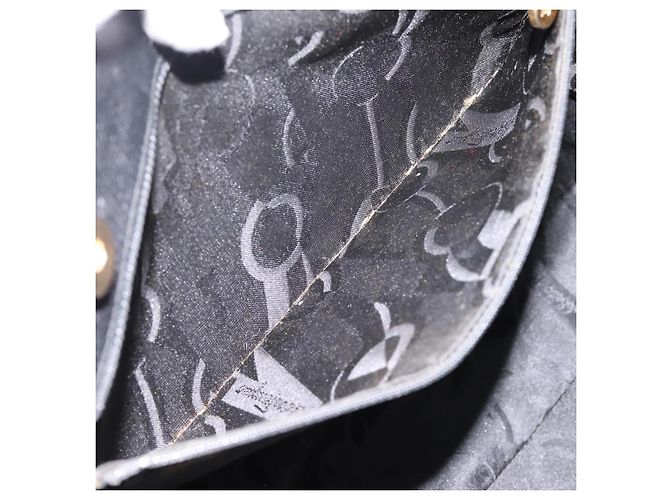 Borsa a tracolla Salvatore Ferragamo Vala in pelle nera e oro Auth 197656 Nero D'oro - vista 11