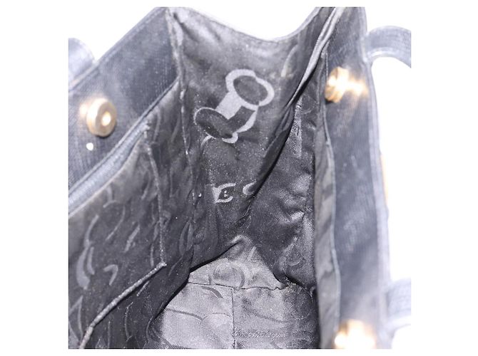 Borsa a tracolla Salvatore Ferragamo Vala in pelle nera e oro Auth 197656 Nero D'oro - vista 17