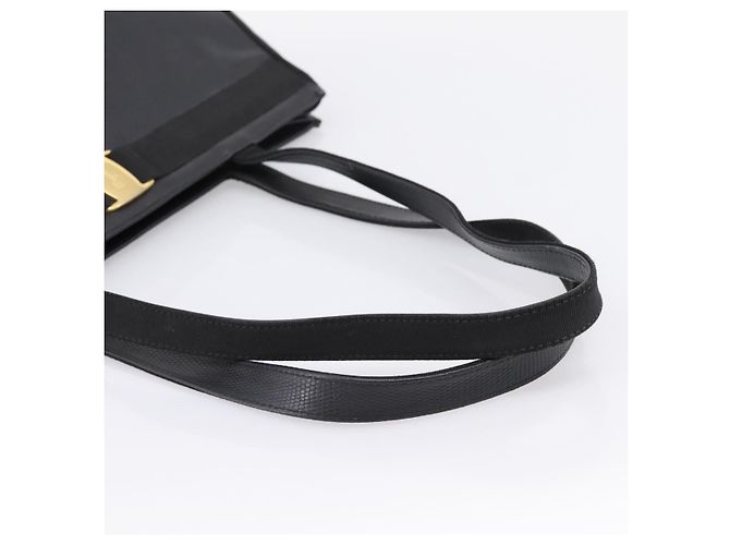 Borsa a tracolla Salvatore Ferragamo Vala in pelle nera e oro Auth 197656 Nero D'oro - vista 7