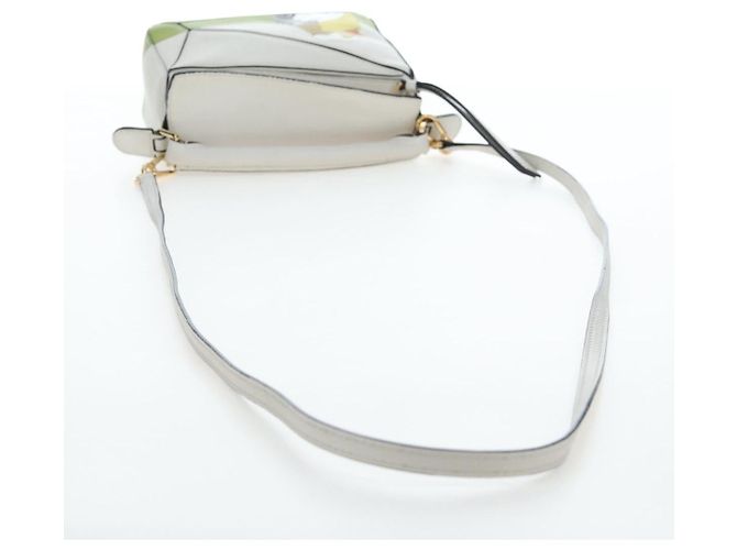 LOEWE Studio Ghibli Puzzle Bag mini Pelle 2way Ivory Gold Auth 197518SM D'oro Crudo - vista 9