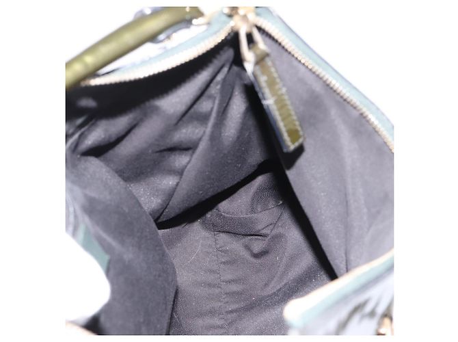 Borsa a Tracolla GUCCI Vernice Verde Tono Oro 189833 Auth 200154 - vista 21