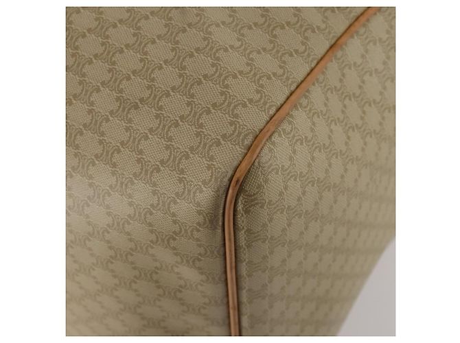 Céline Borsa Boston CELINE Macadam Canvas PVC Beige Gold Auth 197482A D'oro - vista 16