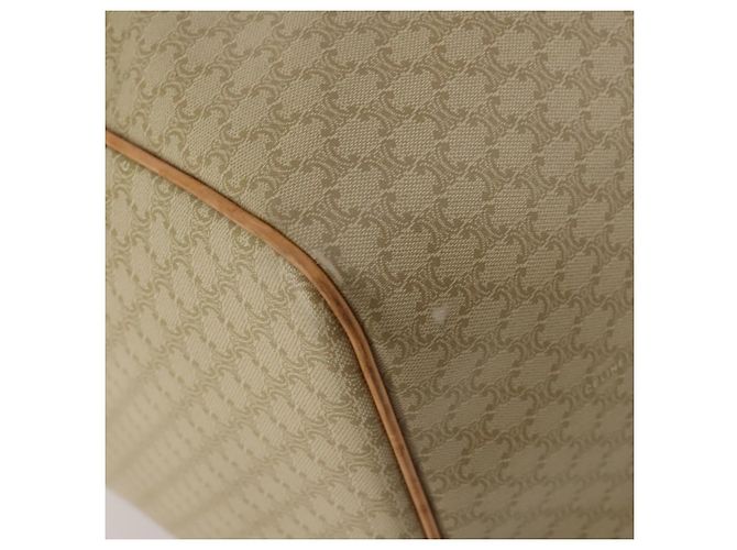 Céline Borsa Boston CELINE Macadam Canvas PVC Beige Gold Auth 197482A D'oro - vista 17