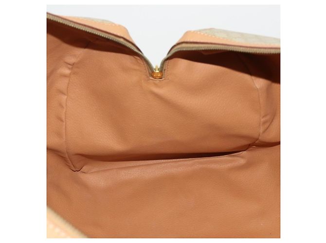 Céline Borsa Boston CELINE Macadam Canvas PVC Beige Gold Auth 197482A D'oro - vista 21
