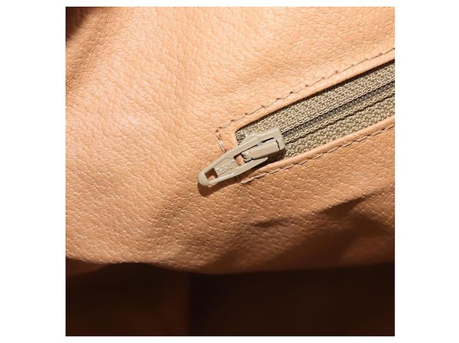 Céline Borsa Boston CELINE Macadam Canvas PVC Beige Gold Auth 197482A D'oro - vista 22