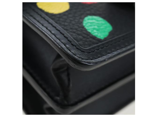 LOUIS VUITTON LVxYK Dauphine Mini Taurillon Clemence Black M21750 Auth 199094SM Nero - vista 14
