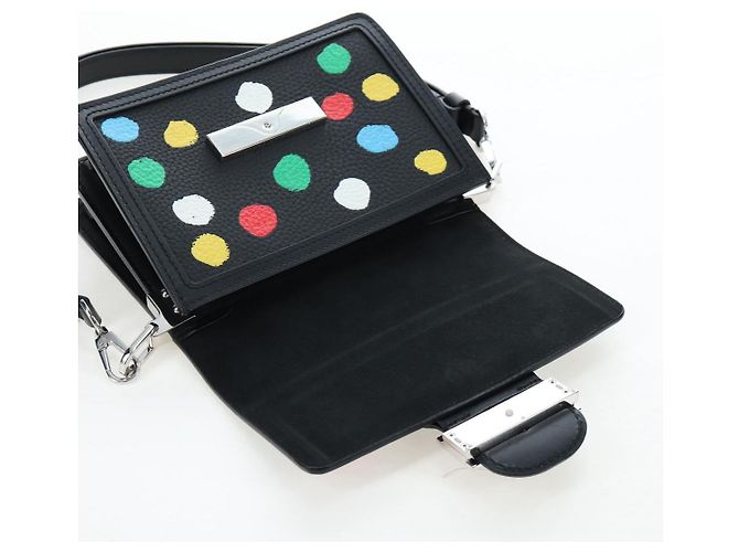 LOUIS VUITTON LVxYK Dauphine Mini Taurillon Clemence Black M21750 Auth 199094SM Nero - vista 21