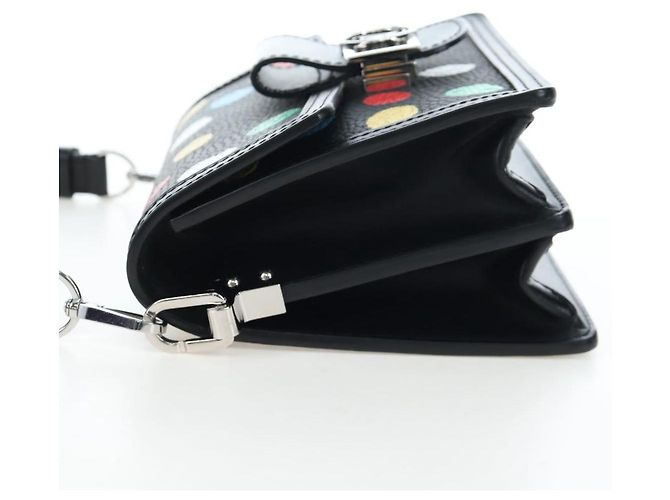 LOUIS VUITTON LVxYK Dauphine Mini Taurillon Clemence Black M21750 Auth 199094SM Nero - vista 3