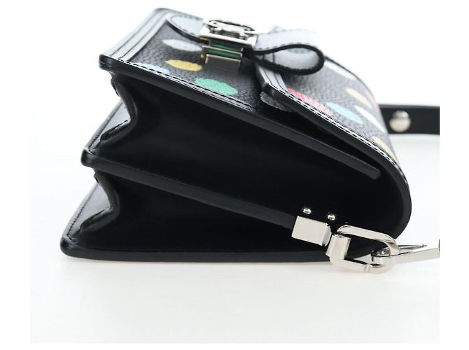 LOUIS VUITTON LVxYK Dauphine Mini Taurillon Clemence Black M21750 Auth 199094SM Nero - vista 4