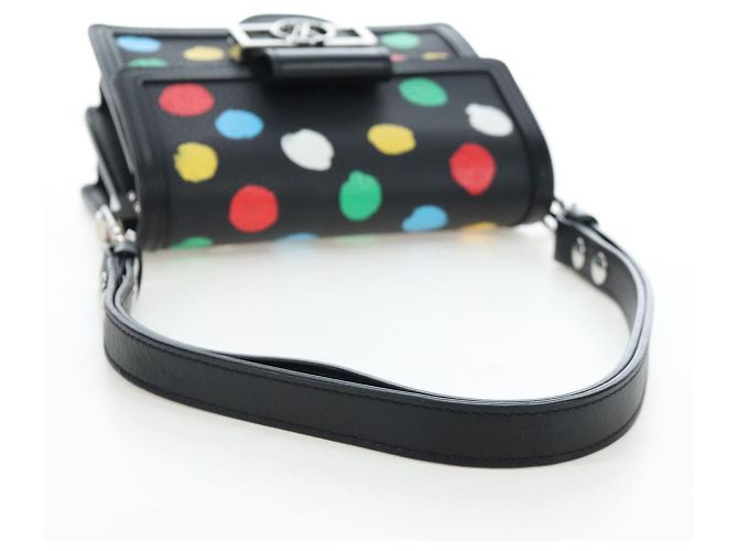 LOUIS VUITTON LVxYK Dauphine Mini Taurillon Clemence Black M21750 Auth 199094SM Nero - vista 7
