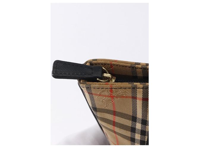 Borsa a mano BURBERRY Nova Check Canvas Beige Auth 199610 - vista 11