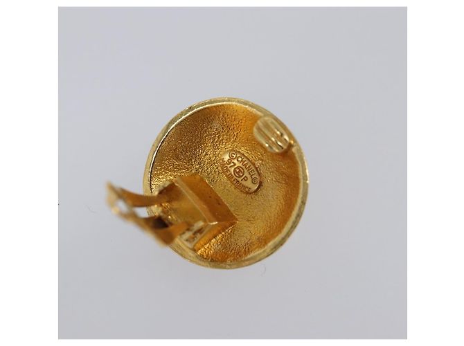 Orecchini CHANEL Metallo Tono Oro CC Auth 198848V - vista 10