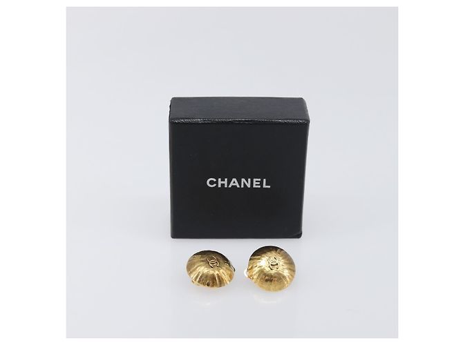 Orecchini CHANEL Metallo Tono Oro CC Auth 198848V - vista 11