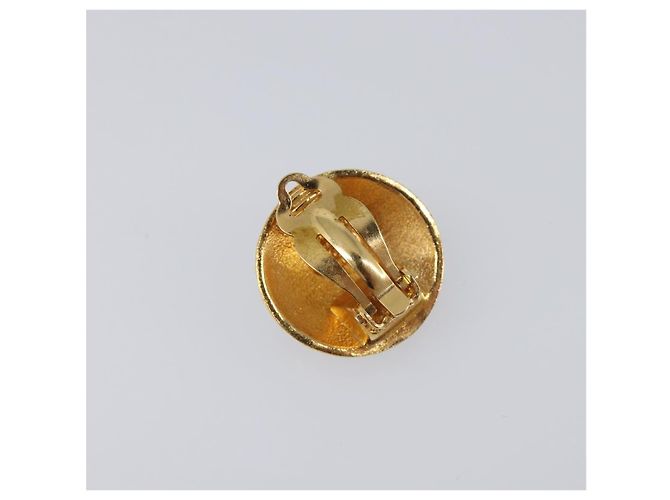 Orecchini CHANEL Metallo Tono Oro CC Auth 198848V - vista 3
