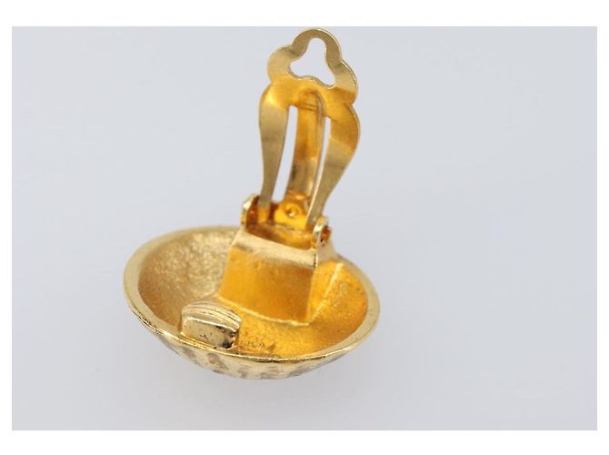 Orecchini CHANEL Metallo Tono Oro CC Auth 198848V - vista 4
