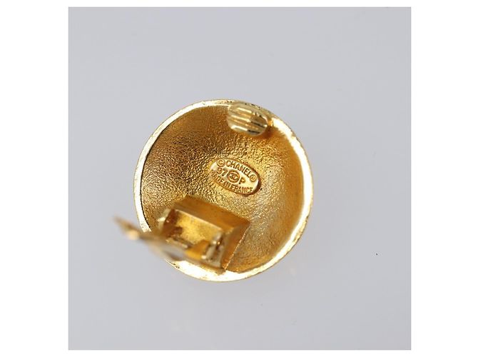 Orecchini CHANEL Metallo Tono Oro CC Auth 198848V - vista 5