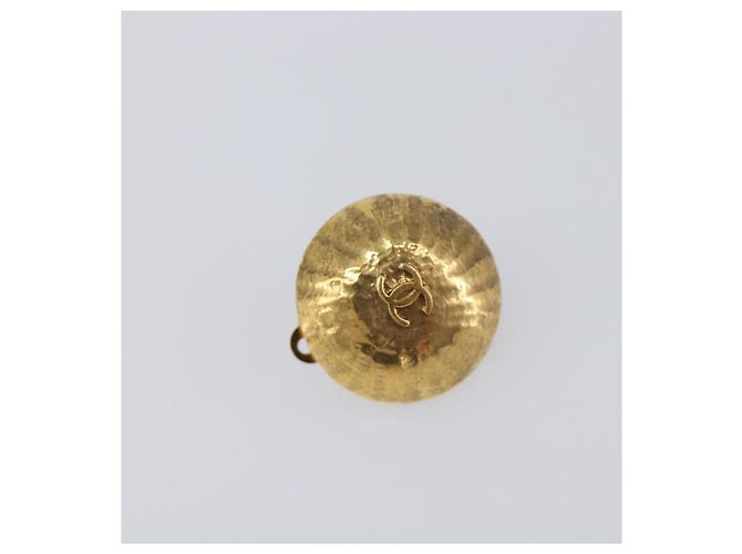 Orecchini CHANEL Metallo Tono Oro CC Auth 198848V - vista 6