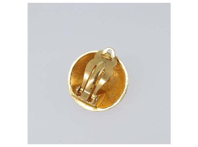 Orecchini CHANEL Metallo Tono Oro CC Auth 198848V - vista 7
