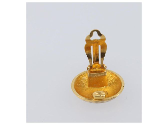 Orecchini CHANEL Metallo Tono Oro CC Auth 198848V - vista 8