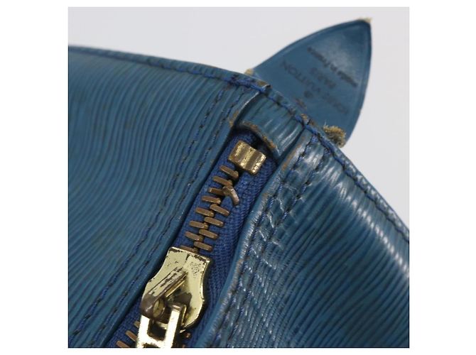 LOUIS VUITTON Epi Keepall 45 Boston Bag Blue M42975 LV Auth 190619 - vista 10