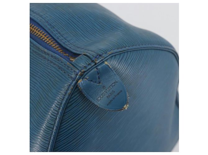 LOUIS VUITTON Epi Keepall 45 Boston Bag Blue M42975 LV Auth 190619 - vista 18